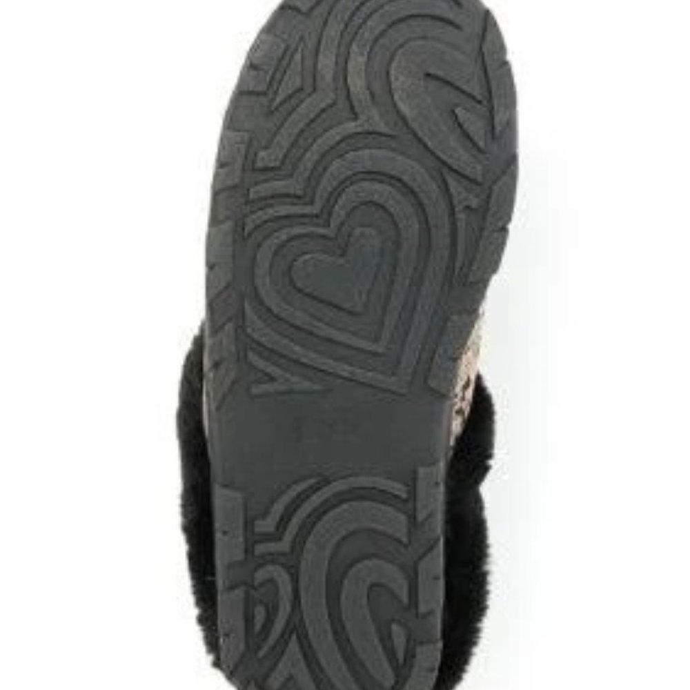 Jessica Simpson Snake Print Slippers with Faux Fur - Picture 5 of 5